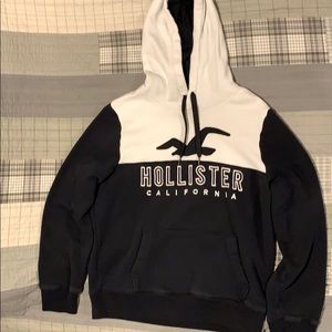 Black and White Hollister Hoodie
